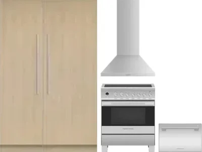 5 Piece Package Includes Refrigerator, Freezer, Range, Hood And Dishwasher